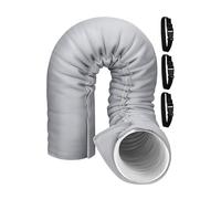 Générique Gaine Isolante Climatisation,Isolation Tuyau Climatiseur,Protection Tuyau Climatisation, Diamètre 13 Cm Et 15 Cm, avec 3 Sangles À Boucle Réglables