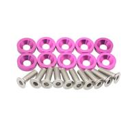 Générique Garde-Boue en Aluminium rondelles de Pare-Chocs M6x19.5mm Boulon Moteur Kit d ' Habillage Attaches de Modification de Voiture Garde-Boue rondelle Moteur Kit d ' Habillage