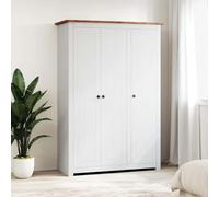 Générique Garde-Robe 3 Portes Blanc 118x50x171,5cm Pin Assortiment Panama,Meubles,Armoires & Meubles de Rangement,Armoires,282663
