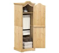 Générique Garde-Robe Corona 55x52x170 cm Bois de pin Massif, Meubles, Armoires & Meubles de Rangement, Armoires, Brun, (Poids 31.3KG)