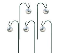Générique Garden Stakes for Plants | 5 Piece Waterproof Mirror Mini Pot Sticks | Disco Ball Garden Stakes | for Floral Pot Outdoor Indoor Pathway Home Walkway Lawn Patio Planter