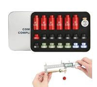 Générique Gauge Kit, Reloading Gauge Kit, Headspace Gauge, Accurate Bullet Seating, General Caliber Compatibility, Precision Ammunition Reloading, Compact Design, Silver Finish