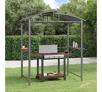 Générique Gazebo BBQ et étagères latérales Anthracite 210x114x230cm Acier,Maison & Jardin, Pelouses & Jardins, Vie en extérieur, Structures extérieures, Auvents & abris, Anthracite (Poids 25.85KG)