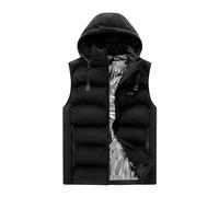 Générique Gilet De Travail sans Manche Homme,Hommes Automne Et Hiver Double ContrôLe 9 Combinaison Chauffante Thermostatique Gilets Chauffant éLectrique Veste Chauffante Maillot De Corps