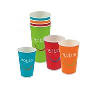 Générique Gobelet décoré en carton 50/65 NJOY pour boissons froides multicolor (100)