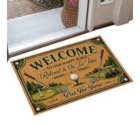 Générique Golf Washable Room Decor | Welcome Mat 40x60cm Large Funny | Welcome Doormat Outdoor Area Rug For Porch Patio Apartment Club Party Housewarming Holiday Indoor Home Entryway
