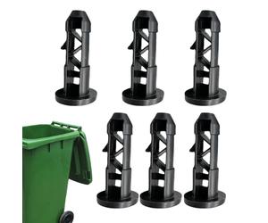 Générique Goupille de charnière de poubelle, raccords de loquet de poubelle - Broches de connexion pour poubelle, 6 pièces, bouchons de couvercle - Goupilles de charnière pour poubelles 240 L pour