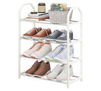 Générique Grand Étagère À Chaussures À 4 Niveaux, Robuste Et Peu Encombrant | 4 Étagères De Style Échelle Peuvent Contenir Jusqu'à 20 Paires De Chaussures Proprement, La Construction Métallique Robuste
