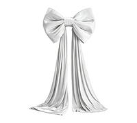 Générique Grand Nœud d'arbre De Noël en Velours, Ruban Décoratif Bordeaux | Top Bow Vintage Holiday Accent Finition en tissu | Couronne porte manteau fenêtre cadeau affichage célébration événem