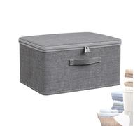 Générique Grande boîte de rangement verrouillable, bac de stockage verrouillable | Boîte d'organisateurs de Toys Toys avec couvercle | Conteneur utilitaire de protecteur empilable, coffre à collati