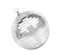 Générique Grande Boule Disco Grand Accessoire de décoration de fête argenté | Décorations Boule à Facettes Réfléchissantes Pour Mariages, Événements, Noël, Célébrations