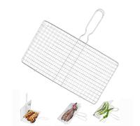 Générique Grill Basket pour Légumes - Grande Grille de Cuisson Portable - Panier À Légumes Extérieur | pour Poissons crevettes Viande Fruits de mer extérieur Camping Jardin Pique-Nique Voyage