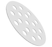 Générique Grille de Barbecue Ronde en Fer, Plaque Chauffante 145mm, Argenté | Bac A Charbon pour Barbecue, Camping et Pique-niques Extérieurs, Ventilation Améliorée