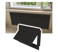 Générique Grille de Filtre de Reprise d'air en Aluminium Noir avec Porte Amovible, Couvercle de Ventilation Plat estampé de 14 x 24 po pour Mur latéral/Plafond, Couvercle de registre de plinthe