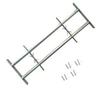 Générique Grille réglable de sécurité de fenêtres et 2 Barres 1000-1500mm, Quincaillerie, Matériaux de Construction, Fenêtres, Argent, (Poids 4.8KG)