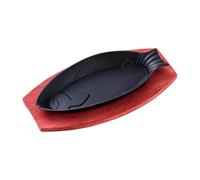 Générique Grilling Pans - Fish Shaped Non Stick Cookware, Frying Pan for BBQ Campfire Kitchen Home Apartment Dorm Party Holiday Eggs Steak Pancakes Burgers, Breakfast Cooking Pan