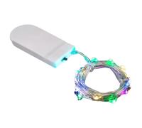 Générique Guirlande Lumineuse À Piles - Mini Guirlande LED | 10 LED Petite Décor lumineuse À Pile Pour Décoration Noël Mariage Étanche Idéal Pour Interieur Exterieur Fête Noël Mariage Boîte Cadeau