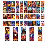Générique Halloween Cards - 50 Pcs 10x15cm Kids Party Greeting Card Set