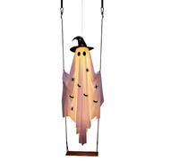 Générique Halloween Ghost Swing Decor - LED Light Up Witch Hat | 70 inch