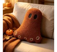 Générique Halloween Ghost Throw Pillow,Soft Stuffed Fun Ghost Cushion, Party Home Decorations Cushion, Thicken All Seasons Plush Sofa Pillows for Bedroom, Living Room, Couch, Bed, Car