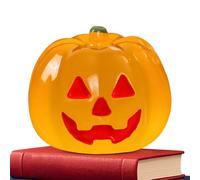 Générique Halloween Pumpkins, Luminous Resin Figurines, 6-Piece Miniature Pumpkin Set, Glowing Tabletop Ornaments, Seasonal Decor, Ideal for Indoor Holiday Garden Party Home Display