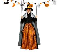 Générique Halloween Swing Witch - Hanging Decor | 1.8M Gothic Prop