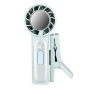 Générique Handheld Cooling Accessory - Adjustable Speed Lightweight Unit, Travel Necessity, Versatile Mounting Mechanism | Powerful Wind Projection, for Outdoor Camping, Sports Events, Beaches