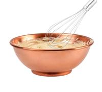 Générique Handmade Pure Copper Mixing Bowl, Copper Fruit Bowl Salad Storage | Mixing Bowl for Salad Home Serving Baking Kitchen Cooking Food Chef Fruit