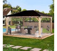 Générique High Transparent See Through Tarp Curtain, All Season Clear Tarp Side Panels, Reinforced Corners Rope Hem for Greenhouse Patio Rain Cover
