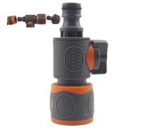 Générique Hose Shut Off Valve - Quick Connect Irrigation Adapter | ABS | Garden Water Flow Control Connector with Quick Connect Fittings for Hose, Patio, Farm, Backyard & Irrigation Systems