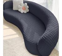 Générique Housse de canapé Universelle incurvée en Demi-Cercle, Extensible, Lavable, pour Salon, 1/2/3/4 Places (#4, 75"-92" (189-233 cm))