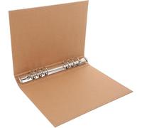 Générique Housse de Classeur en Papier Kraft A5 pour Cahier à Feuilles Mobiles, Couverture Rigide, Protection Sécurisée et Facile à Nettoyer, pour Bureau et École