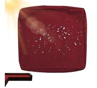 Générique Housse De Coussin D'assise pour Canapé D'extérieur en Polyester Imperméable, Antidérapante Housse De Coussin De Canapé en L Déhoussable avec Fermeture éclair,Rouge,50x55x12cm