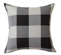Générique Housse de Coussin Lot de 4 LinGrille Grise Foncée 40x40 CM