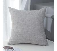 Générique Housse de Coussin Lot de 4 LinGris Clair 45x45 CM Bohème