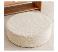 Générique Housse de Pouf Ottomane Rond Extensible Housse de Repose-Pieds Protecteur de Meubles Housse de Tabouret avec Fond Élastique Antidérapante(#5,Diameter 80 x H 20CM)
