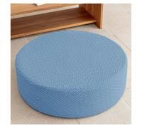 Générique Housse de Pouf Ottomane Rond Extensible Housse de Repose-Pieds Protecteur de Meubles Housse de Tabouret avec Fond Élastique Antidérapante(#8,Diameter 45 x H 10CM)