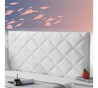 Generique Housse de tête de lit Simple, Grand Coussin de tête de lit, lit en Velours Tout Compris(Bianco,180cm)
