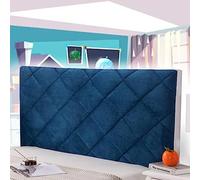 Generique Housse de tête de lit Simple, Grand Coussin de tête de lit, lit en Velours Tout Compris(Blu,220cm)