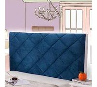 Generique Housse de tête de lit Simple, Grand Coussin de tête de lit, lit en Velours Tout Compris(Blu,120cm)