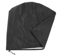 Générique Housse pour Barbecue Noir en Polyester, Ronde et Coupe-Vent, Résistante et Réutilisable, pour Barbecue D'extérieur sur Patio ou Jardin
