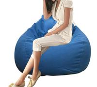 Générique Housse pour Pouf Protection Lavable en Coton Et Lin 90 X 110 Cm
