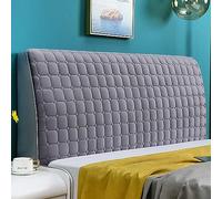 Generique Housses de tête de lit en Velours tendu for lit Double/Petit lit Double, Protection de tête de lit.(Dark Grey,190cm)