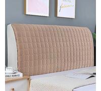 Generique Housses de tête de lit en Velours tendu for lit Double/Petit lit Double, Protection de tête de lit.(Curry,220cm)