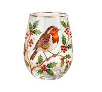 Générique Hummingbird Glass Tea Cup with Embossed Floral Design - 14oz Elegant Pink Gold-Rimmed Coffee Mug & Tumbler - Vintage Nature Art Gift for Mom, Women & Tea Lovers (E)