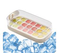 Générique Ice Tray Lid, 21 Grids Tool, Silicone Cube Aid for Usage, Large Capacity Helper Accessory, 25x12x3cm Easy Fit Container for Coffee Cocktail Water Drinks Fridge Food Home Kitchen