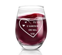 Générique Idée Cadeau Couple Verre à Vin Rouge Cadeau pour son Copain Amoureux Original Cadeaux pour ma Femme Mari Amour Cadeaux Mariage Saint Valentin pour Homme Noel St Valentin Noël Secret Santa