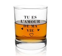Générique Idée Cadeau Couple Verre à Whisky Cadeau pour son Copain Amoureux Original Cadeaux pour ma Femme Mari Amour Cadeaux Mariage Saint Valentin pour Homme Noel St Valentin Noël Secret Santa