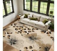 Générique Imprimé Léopard Tapis Salon 200x300cm Floral Vintage
