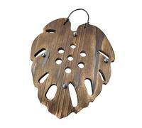 Générique Jardinière Murale Suspendue en Forme de Fougère Corne de Cerf, Accessoire Léger pour Mousse de Sphaigne, Gain de Place, Cadre en Bois Polyvalent, Forme de La Feuille